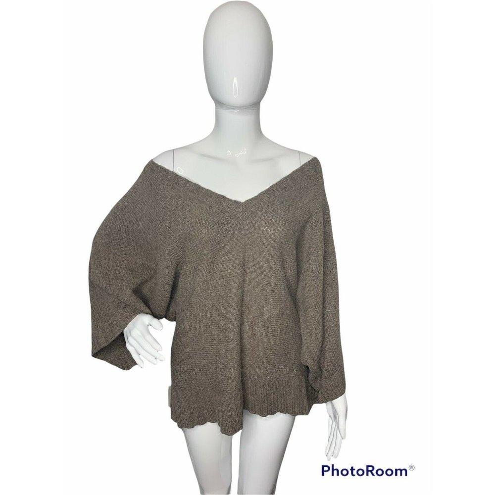 Banana Republic Women's S Brown Knit Short Sleeve Sweater Cashmere Merin… - Picture 1 of 5